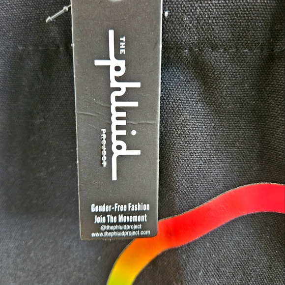 RAINBOW SMILEY FACE PRIDE TOTE BAG IN BLACK RAINBOW NWT - Picture 4 of 5